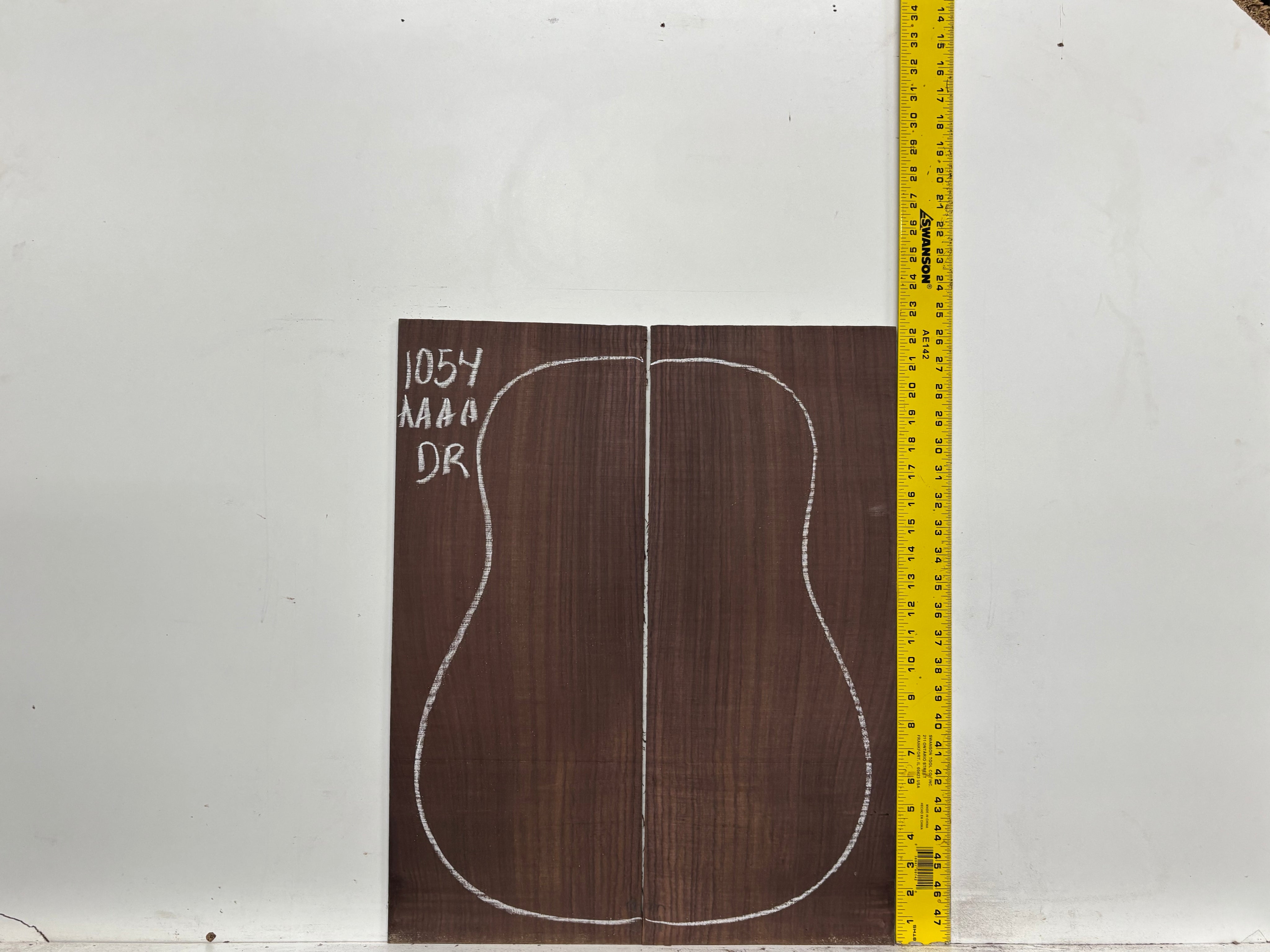 East Indian Rosewood Dreadnought AAAA Grade Guitar Back & Side Set #1054 - Exotic Wood Zone