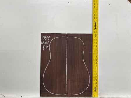 East Indian Rosewood Dreadnought AAAA Grade Guitar Back & Side Set #1054 - Exotic Wood Zone