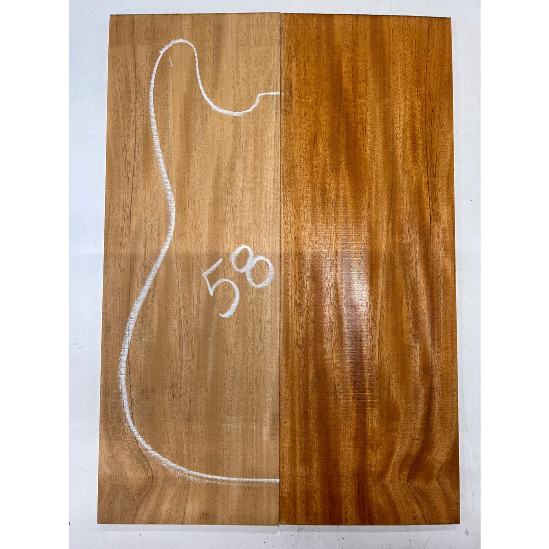 Fijian Honduran Mahogany Bookmatched Guitar Drop Tops 21" x 7-1/4" x 1/4" #58 - Exotic Wood Zone - Buy online Across USA 