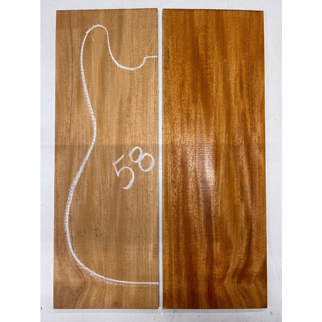 Fijian Honduran Mahogany Bookmatched Guitar Drop Tops 21" x 7-1/4" x 1/4" #58 - Exotic Wood Zone - Buy online Across USA 