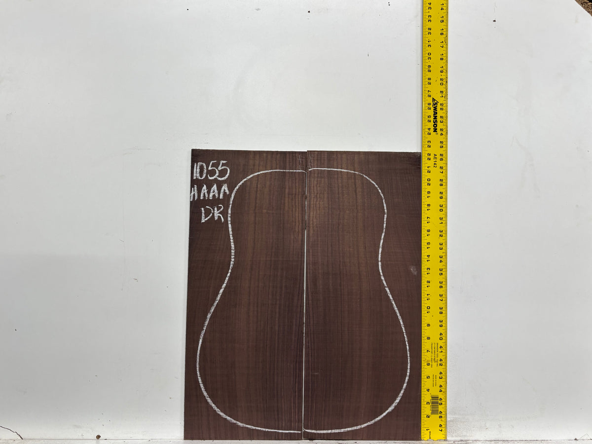 East Indian Rosewood Dreadnought AAAA Grade Guitar Back & Side Set #1055 - Exotic Wood Zone