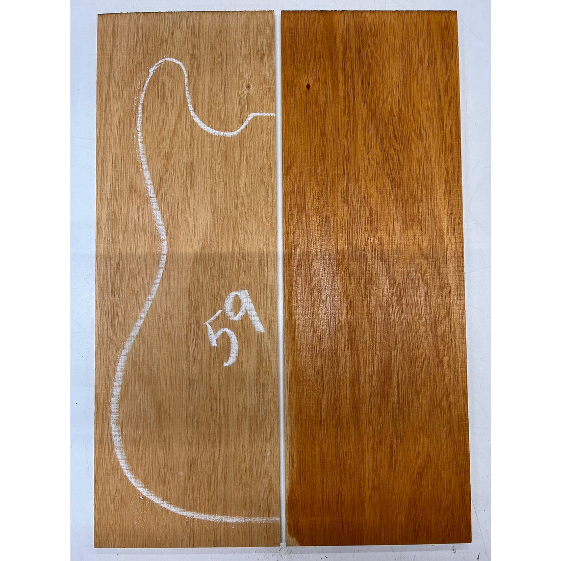 Fijian Honduran Mahogany Bookmatched Guitar Drop Tops 21" x 7-1/4" x 1/4" #59 - Exotic Wood Zone - Buy online Across USA 