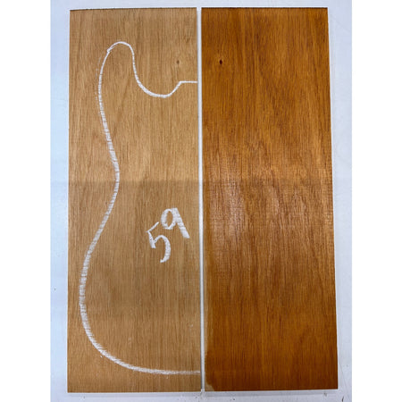 Fijian Honduran Mahogany Bookmatched Guitar Drop Tops 21" x 7-1/4" x 1/4" #59 - Exotic Wood Zone - Buy online Across USA 