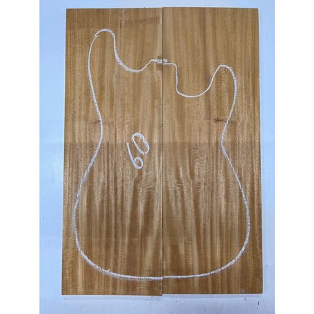 Fijian Honduran Mahogany Bookmatched Guitar Drop Tops 21" x 7-1/4" x 1/4" #60 - Exotic Wood Zone - Buy online Across USA 