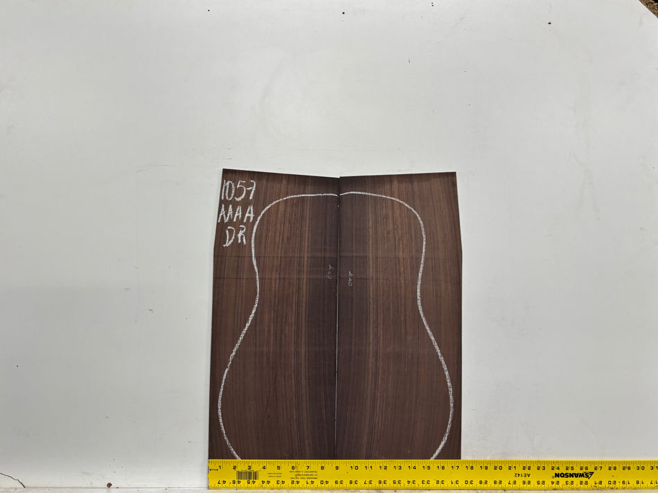 East Indian Rosewood Dreadnought AAAA Grade Guitar Back & Side Set #1057 - Exotic Wood Zone