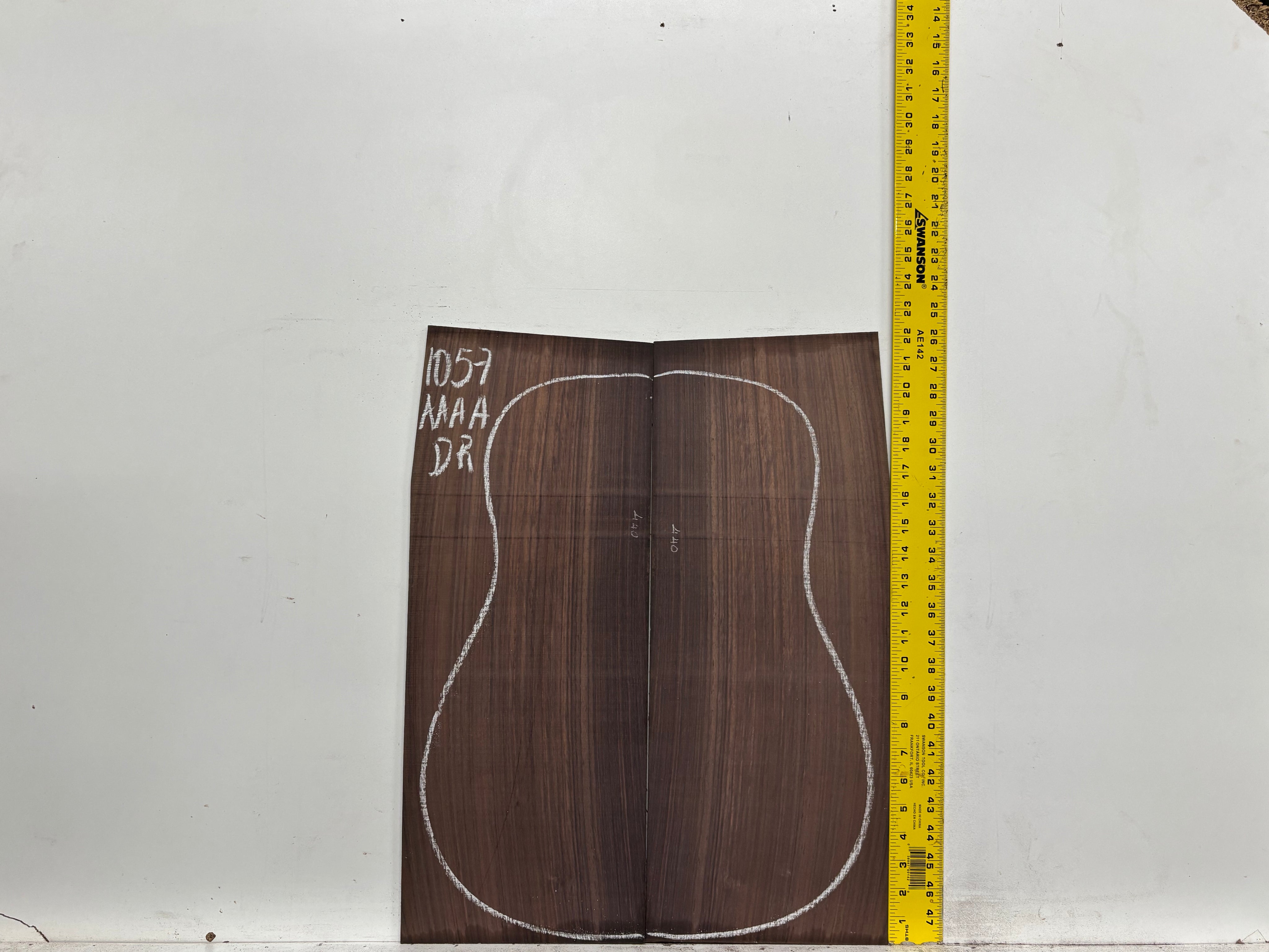 East Indian Rosewood Dreadnought AAAA Grade Guitar Back & Side Set #1057 - Exotic Wood Zone