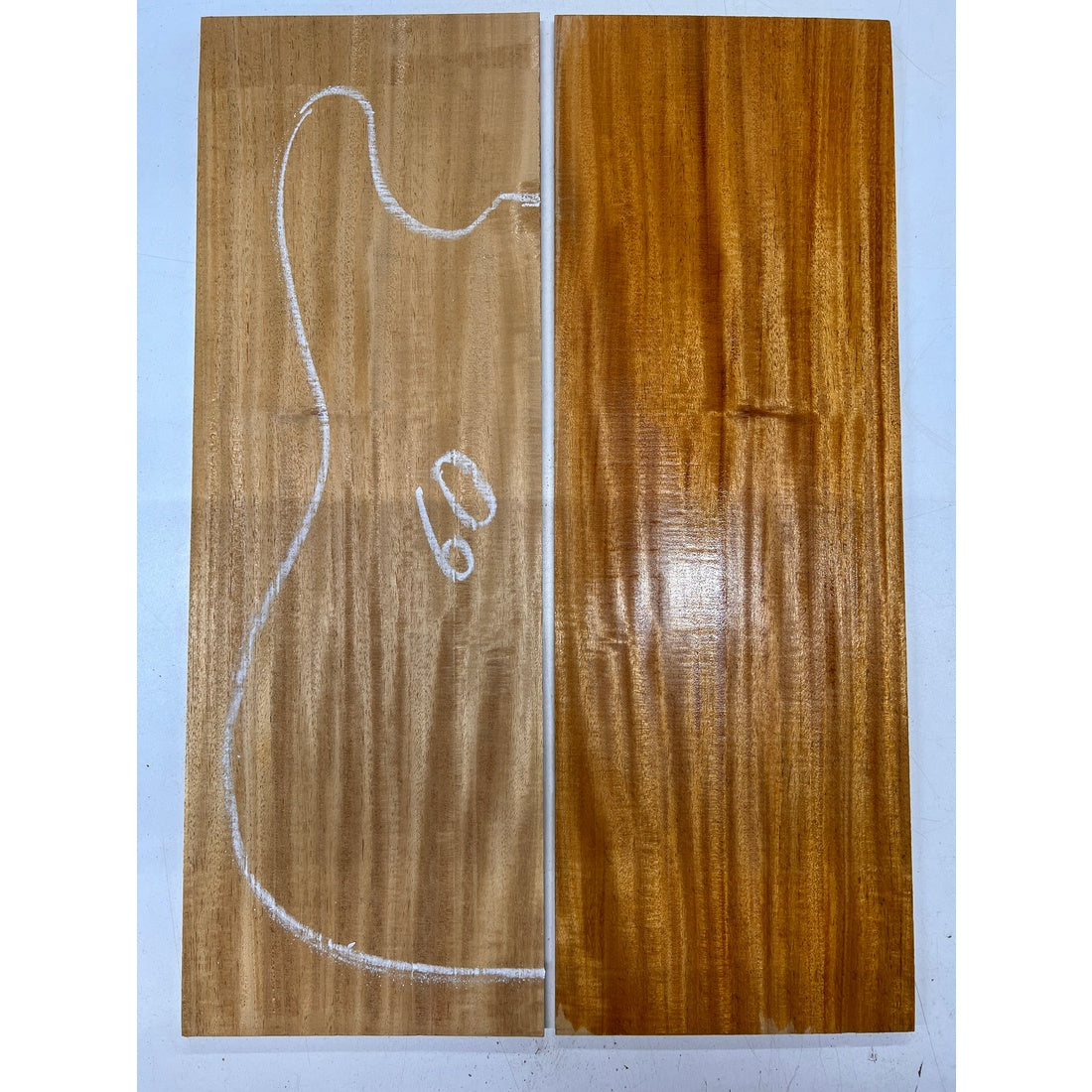 Fijian Honduran Mahogany Bookmatched Guitar Drop Tops 21" x 7-1/4" x 1/4" #60 - Exotic Wood Zone - Buy online Across USA 