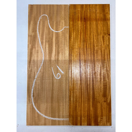 Fijian Honduran Mahogany Bookmatched Guitar Drop Tops 21" x 7-1/4" x 1/4" #61 - Exotic Wood Zone - Buy online Across USA 