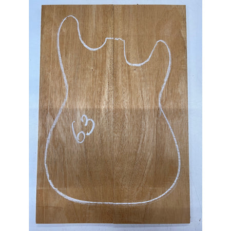 Fijian Honduran Mahogany Bookmatched Guitar Drop Tops 21" x 7-1/4" x 1/4" #63 - Exotic Wood Zone - Buy online Across USA 