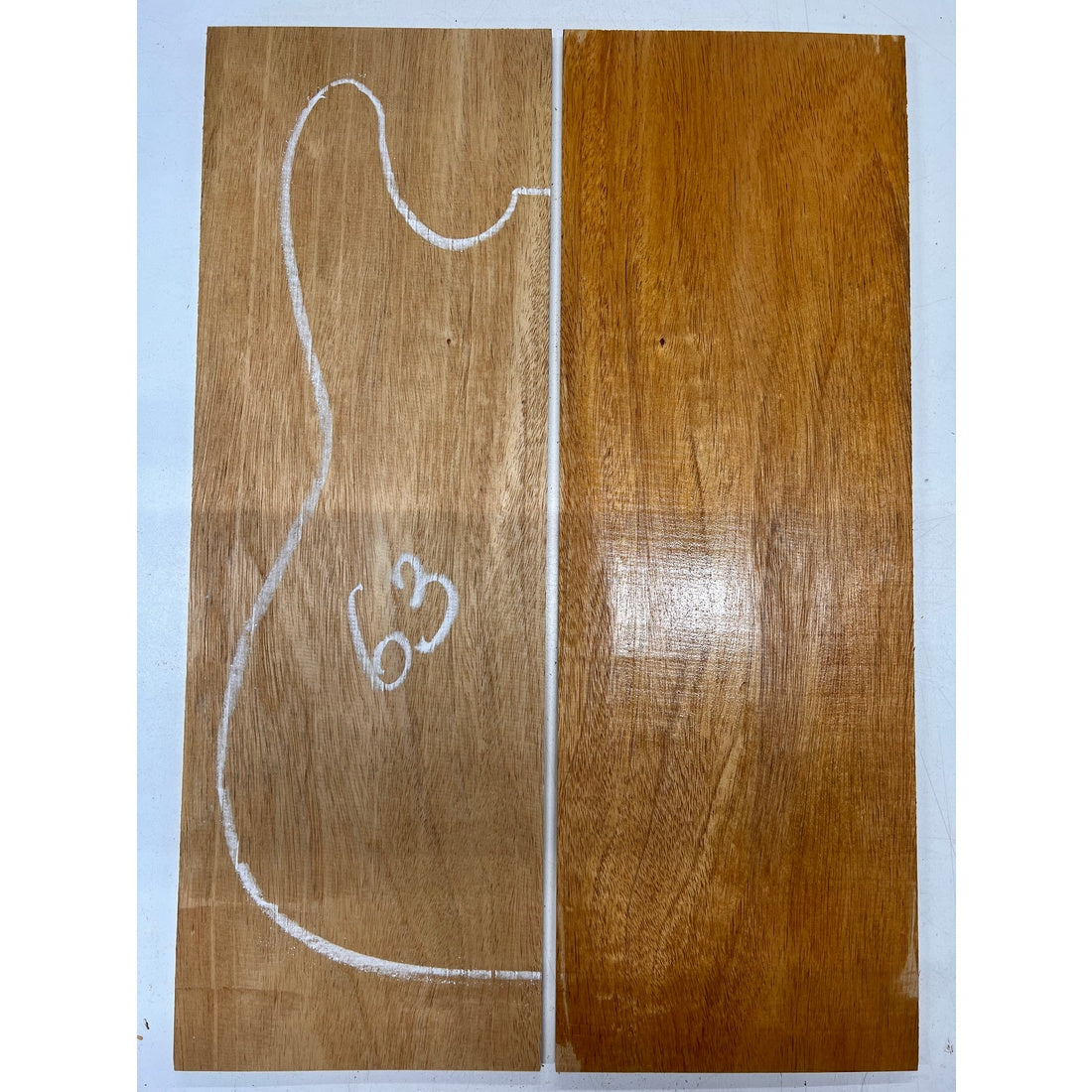 Fijian Honduran Mahogany Bookmatched Guitar Drop Tops 21" x 7-1/4" x 1/4" #63 - Exotic Wood Zone - Buy online Across USA 