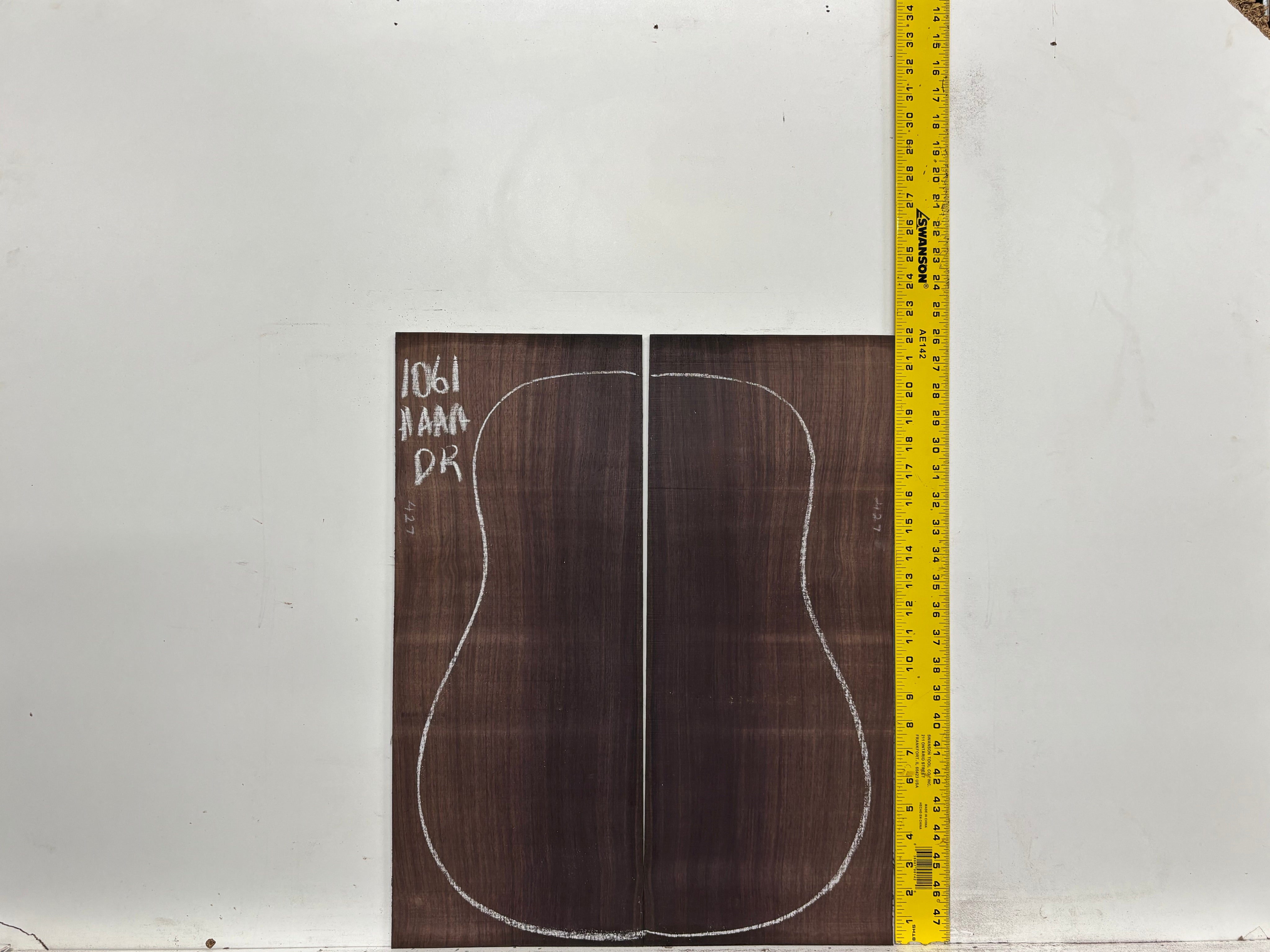 East Indian Rosewood Dreadnought AAAA Grade Guitar Back & Side Set #1061 - Exotic Wood Zone