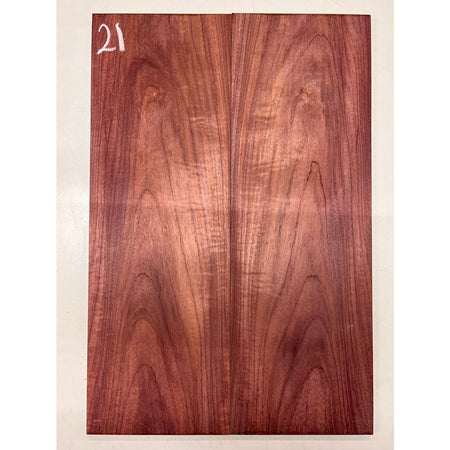 Flame Purpleheart Bookmatched Guitar Drop Tops 21" x 7" x 1/4" #21 - Exotic Wood Zone - Buy online Across USA 