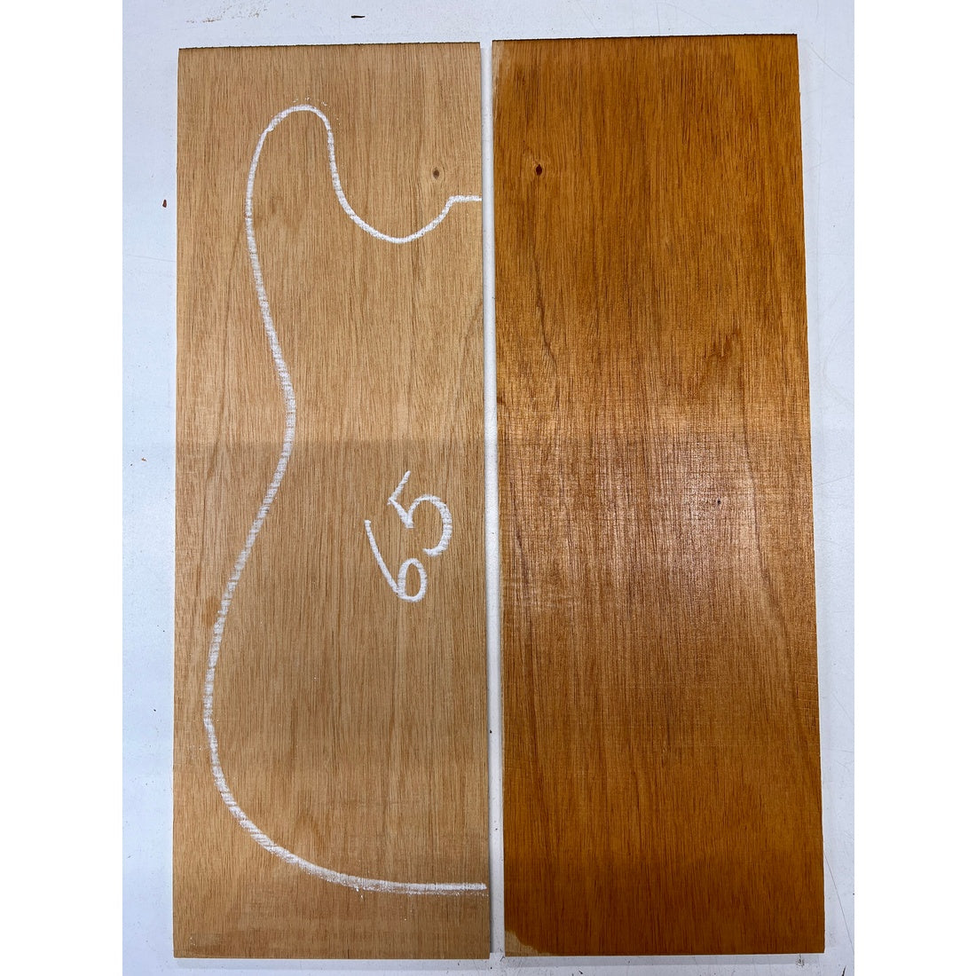 Fijian Honduran Mahogany Bookmatched Guitar Drop Tops 21" x 7-1/4" x 1/4" #65 - Exotic Wood Zone - Buy online Across USA 