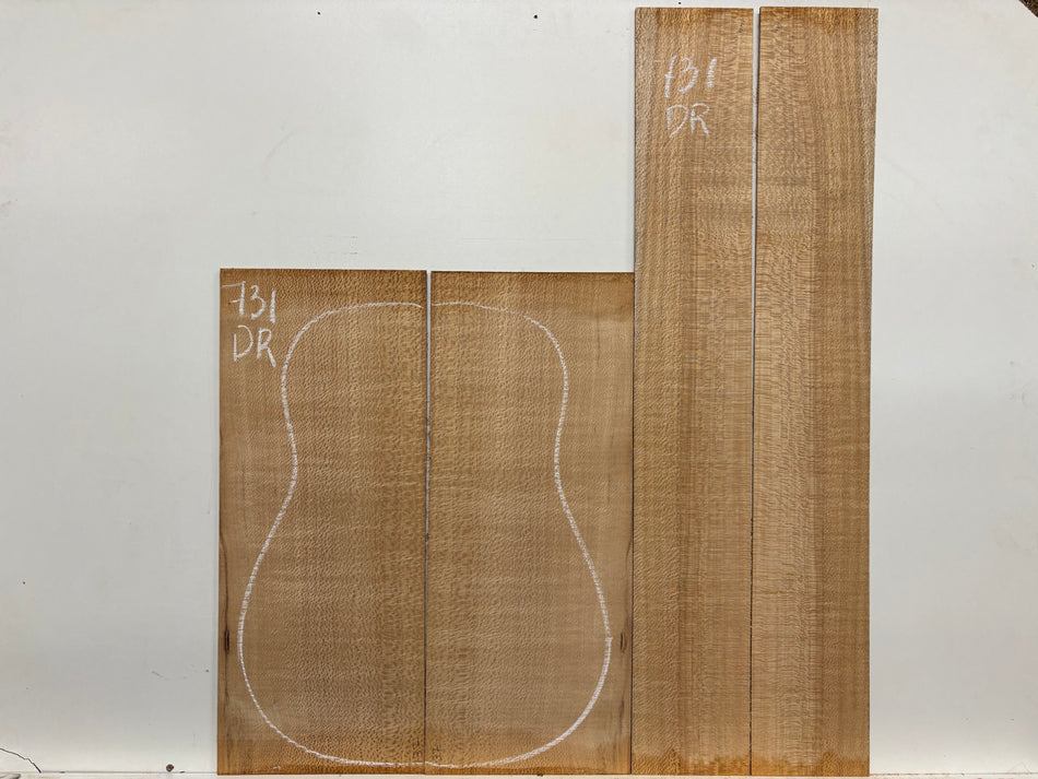 Lacewood Dreadnought Guitar Back & Side Set #731