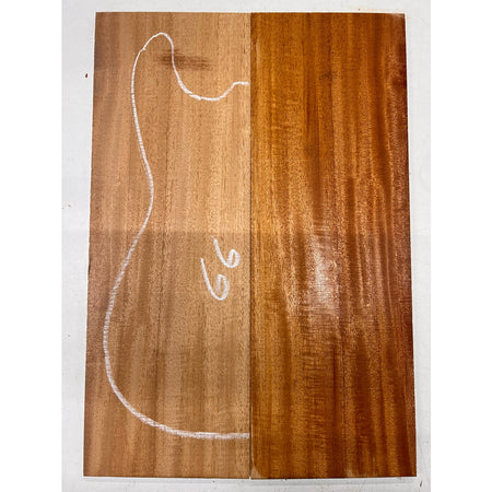 Fijian Honduran Mahogany Bookmatched Guitar Drop Tops 21" x 7-1/4" x 1/4" #66 - Exotic Wood Zone - Buy online Across USA 