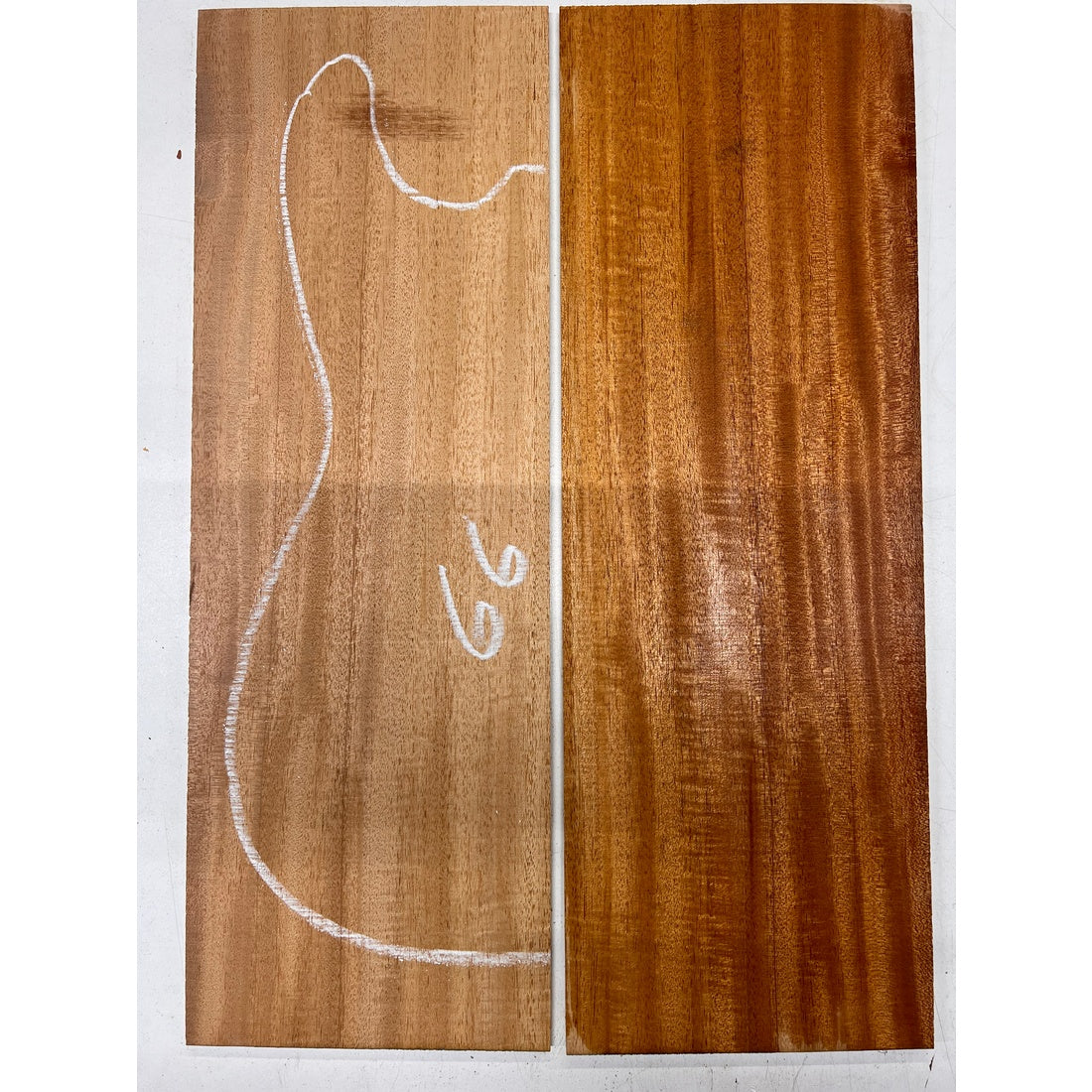 Fijian Honduran Mahogany Bookmatched Guitar Drop Tops 21" x 7-1/4" x 1/4" #66 - Exotic Wood Zone - Buy online Across USA 