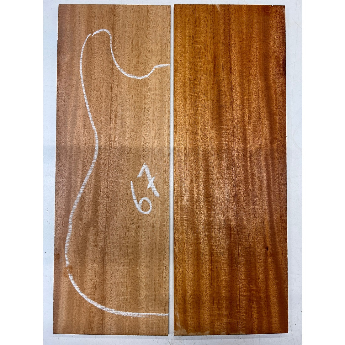 Fijian Honduran Mahogany Bookmatched Guitar Drop Tops 21" x 7-1/4" x 1/4" #67 - Exotic Wood Zone - Buy online Across USA 