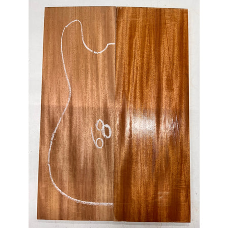 Fijian Honduran Mahogany Bookmatched Guitar Drop Tops 21" x 7-1/4" x 1/4" #68 - Exotic Wood Zone - Buy online Across USA 