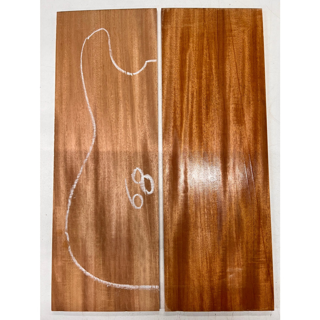 Fijian Honduran Mahogany Bookmatched Guitar Drop Tops 21" x 7-1/4" x 1/4" #68 - Exotic Wood Zone - Buy online Across USA 