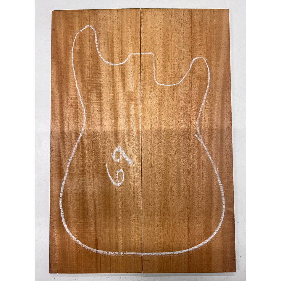 Fijian Honduran Mahogany Bookmatched Guitar Drop Tops 21" x 7-1/4" x 1/4" #69 - Exotic Wood Zone - Buy online Across USA 