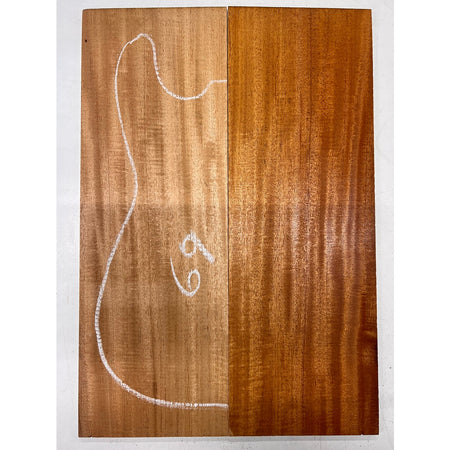 Fijian Honduran Mahogany Bookmatched Guitar Drop Tops 21" x 7-1/4" x 1/4" #69 - Exotic Wood Zone - Buy online Across USA 