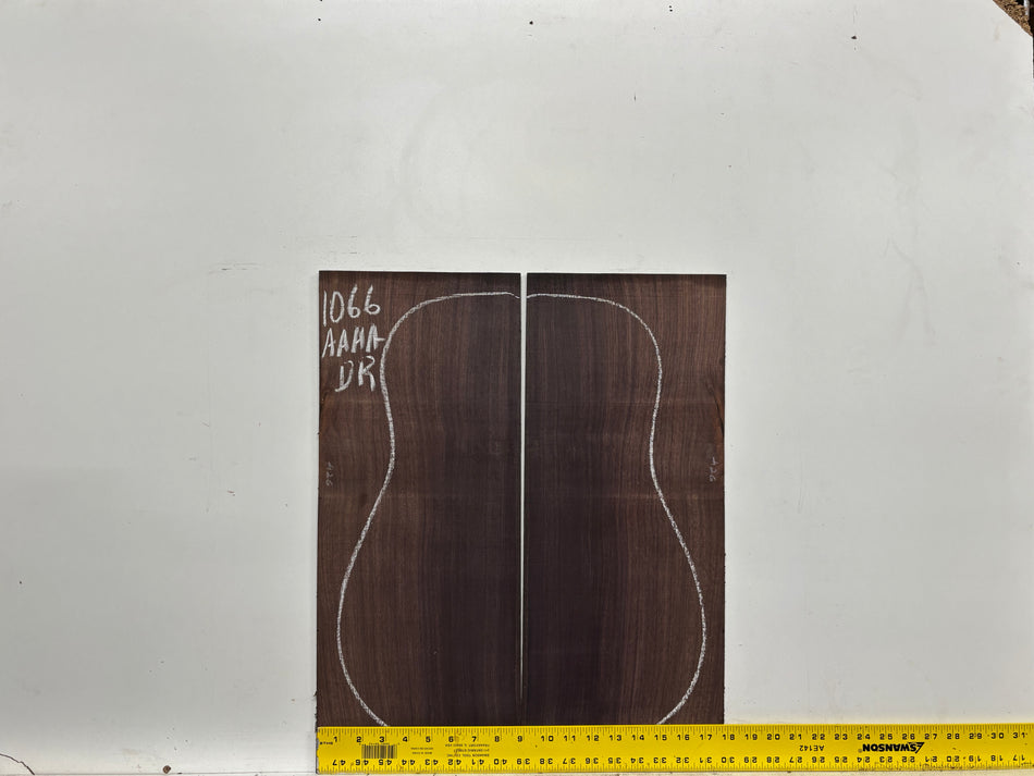 East Indian Rosewood Dreadnought AAAA Grade Guitar Back & Side Set #1066 - Exotic Wood Zone