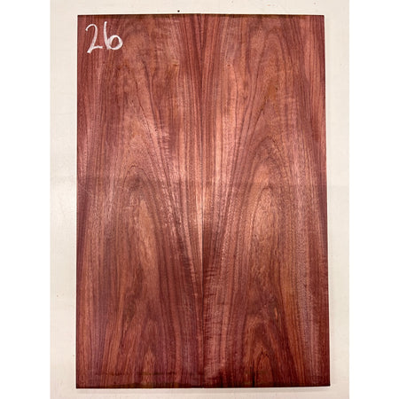 Flame Purpleheart Bookmatched Guitar Drop Tops 21" x 7" x 1/4" #26 - Exotic Wood Zone - Buy online Across USA 