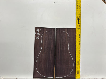 East Indian Rosewood Dreadnought AAAA Grade Guitar Back & Side Set #1067 - Exotic Wood Zone