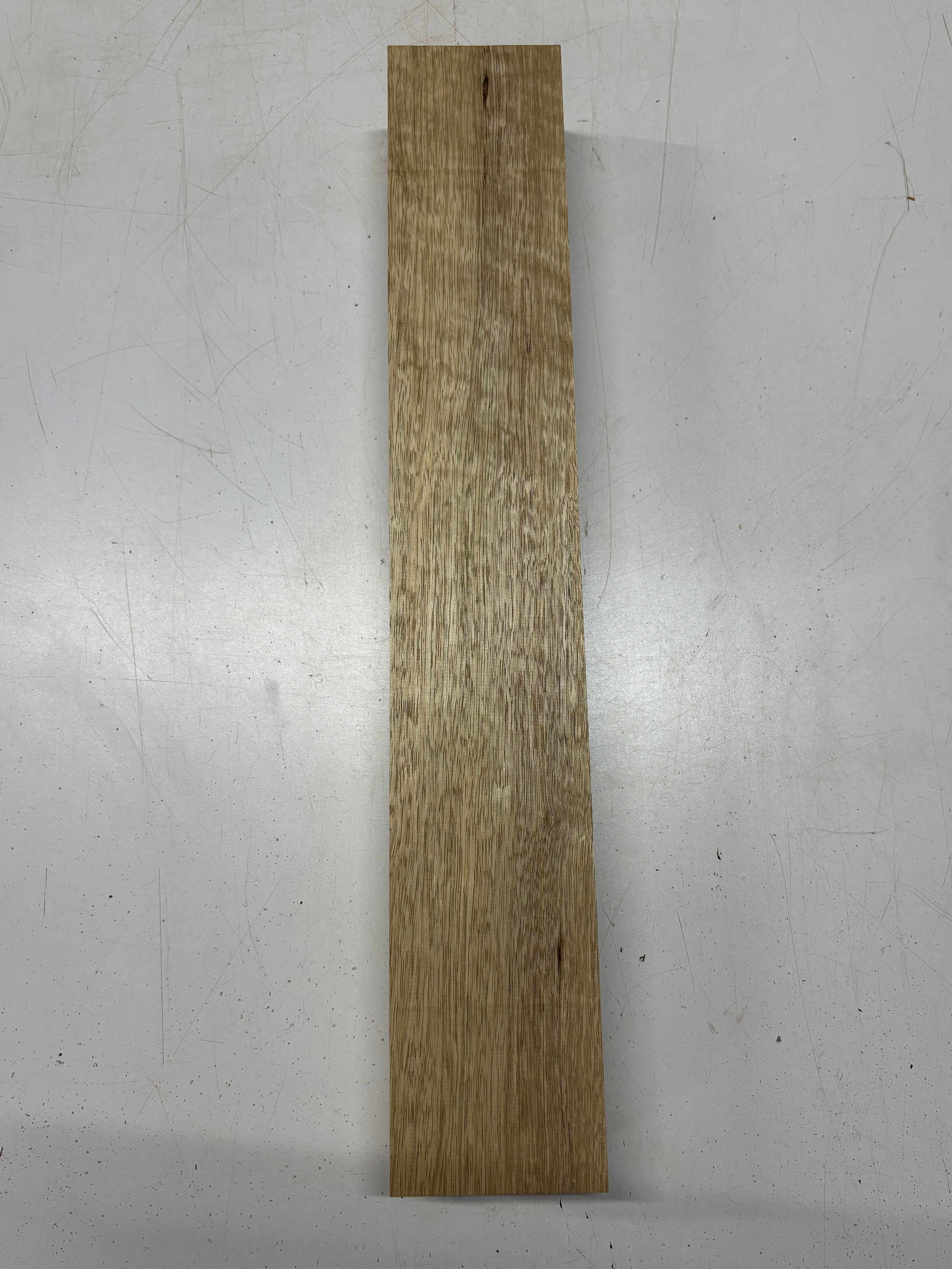 1 Piece, Flame White Limba Guitar Neck Blank 24"x4"x2-3/4"#6735 - Exotic Wood Zone