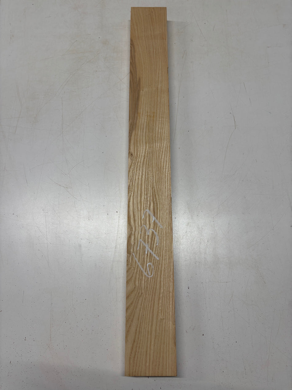1 Piece, White Ash Guitar Neck Blank 36"x4"x1-3/4"#6737 - Exotic Wood Zone