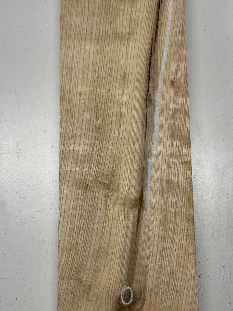 1 Piece, White Ash Lumber Board Blank 25"x6-1/4"x2"#6738