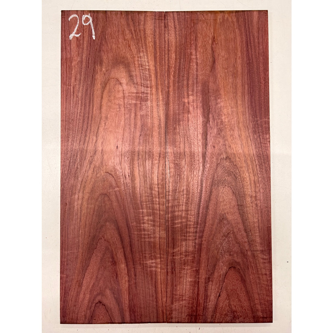 Flame Purpleheart Bookmatched Guitar Drop Tops 21" x 7" x 1/4" #29 - Exotic Wood Zone - Buy online Across USA 