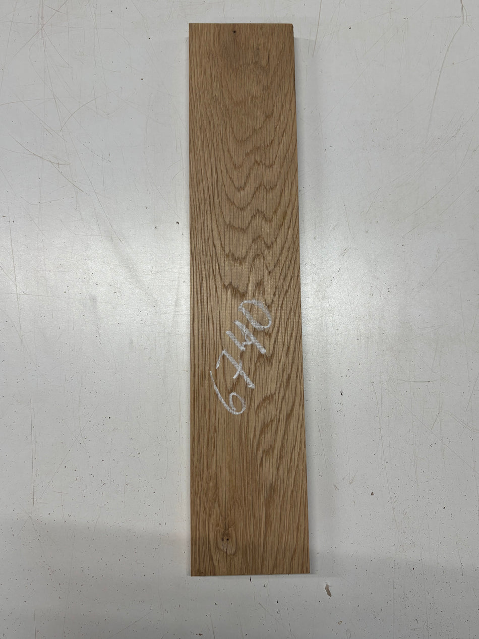 1 Piece, White Oak Thin Stock Lumber 21"x4-1/4"x7/8"#6740