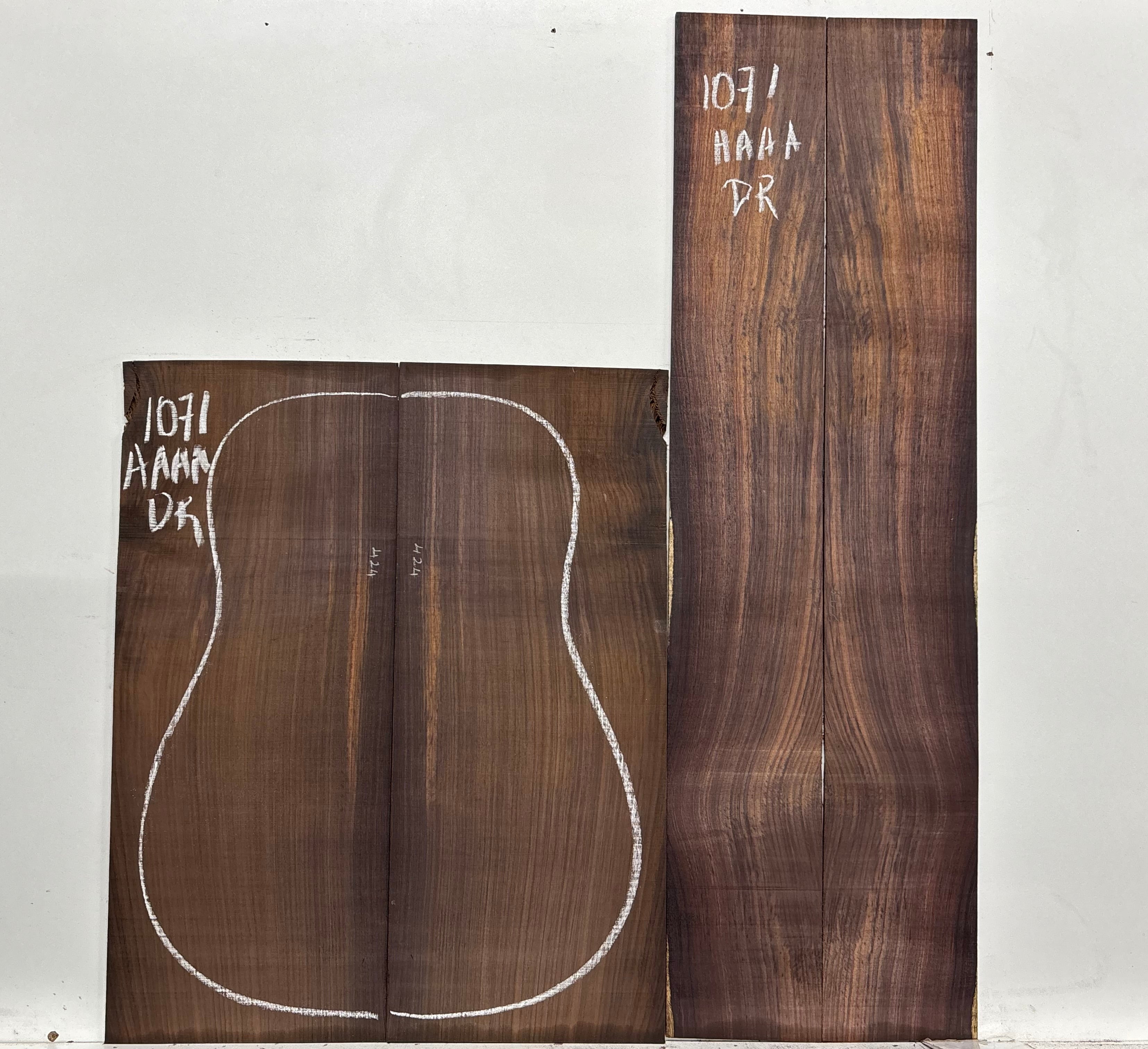 East Indian Rosewood Dreadnought AAAA Grade Guitar Back & Side Set #1071 - Exotic Wood Zone