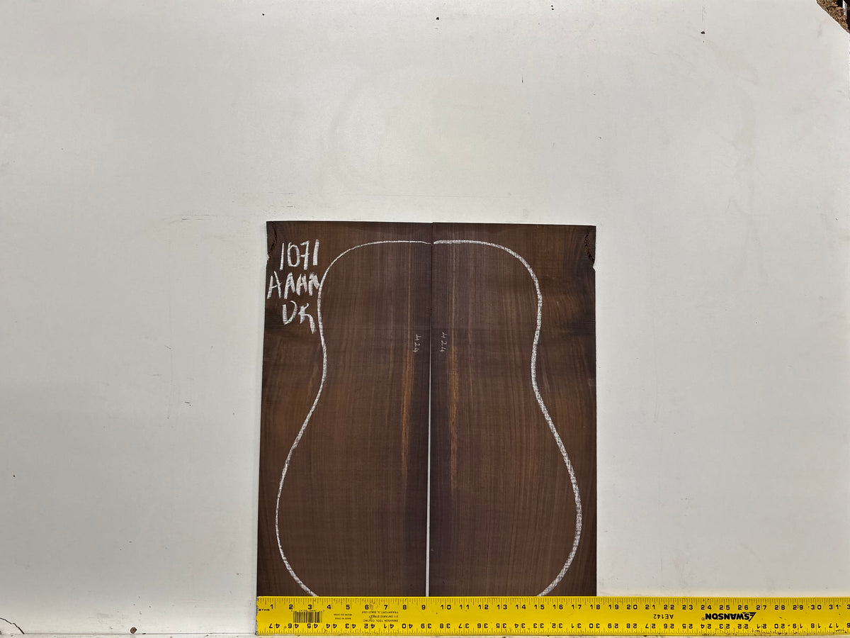 East Indian Rosewood Dreadnought AAAA Grade Guitar Back & Side Set #1071 - Exotic Wood Zone