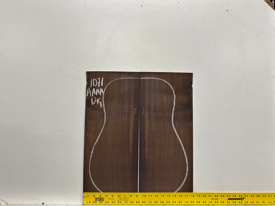 East Indian Rosewood Dreadnought AAAA Grade Guitar Back & Side Set #1071 - Exotic Wood Zone