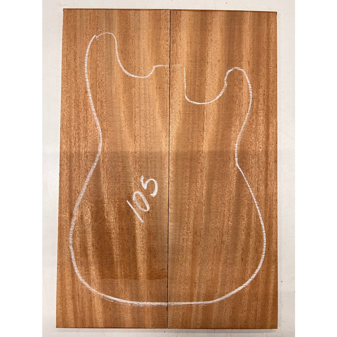 African Mahogany/Khaya Bookmatched Guitar Drop Top 21" x 7-1/4" x 1/4" #105 - Exotic Wood Zone - Buy online Across USA 