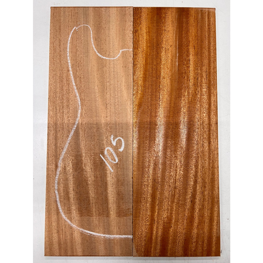 African Mahogany/Khaya Bookmatched Guitar Drop Top 21" x 7-1/4" x 1/4" #105 - Exotic Wood Zone - Buy online Across USA 