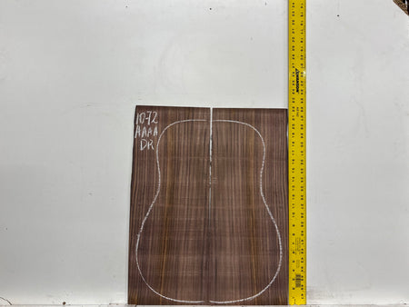 East Indian Rosewood Dreadnought AAAA Grade Guitar Back & Side Set #1072 - Exotic Wood Zone