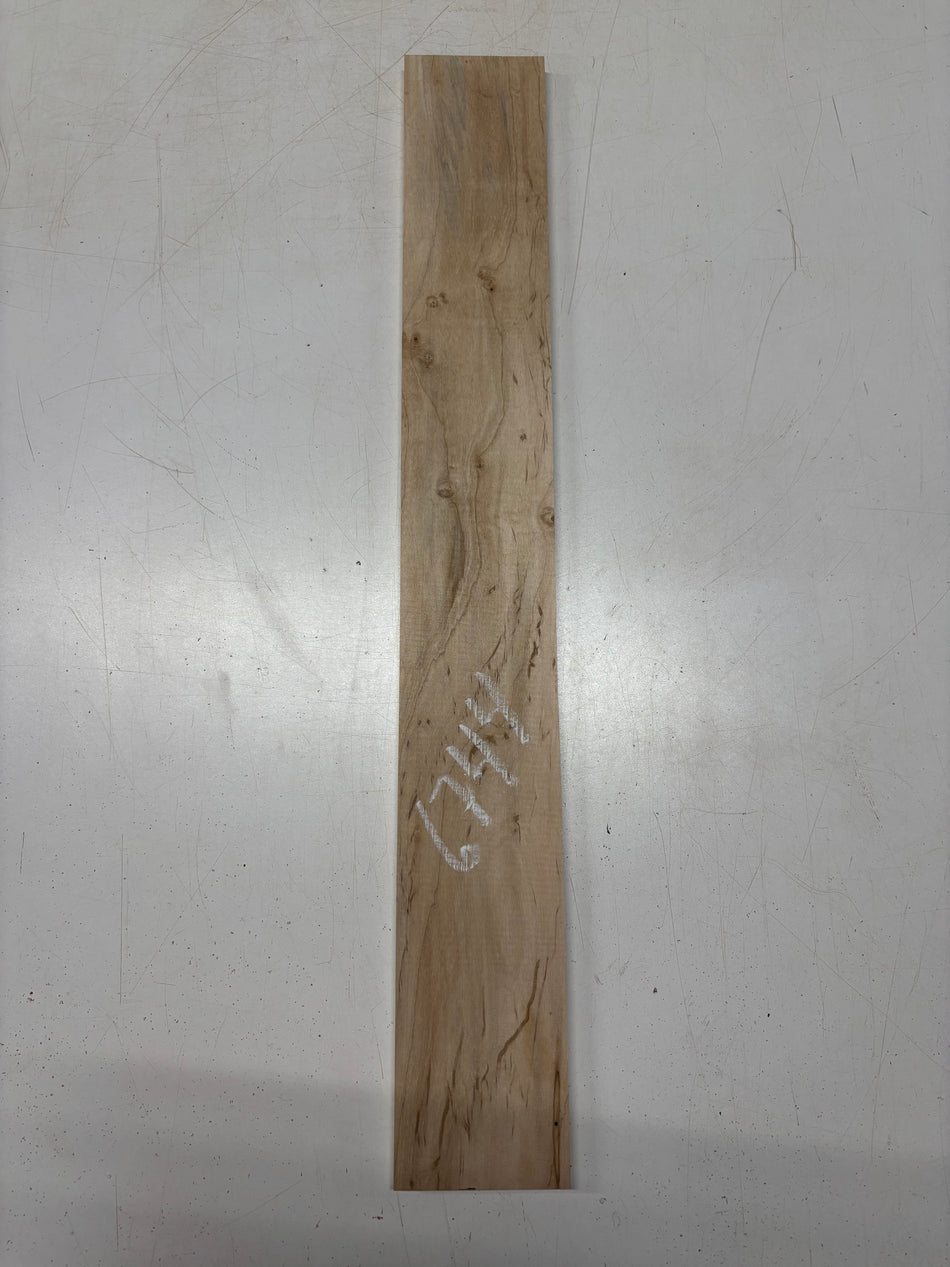 1 Piece, Ambrosia Maple Thin Stock Lumber 30"x4"x1/2"#6744 - Exotic Wood Zone