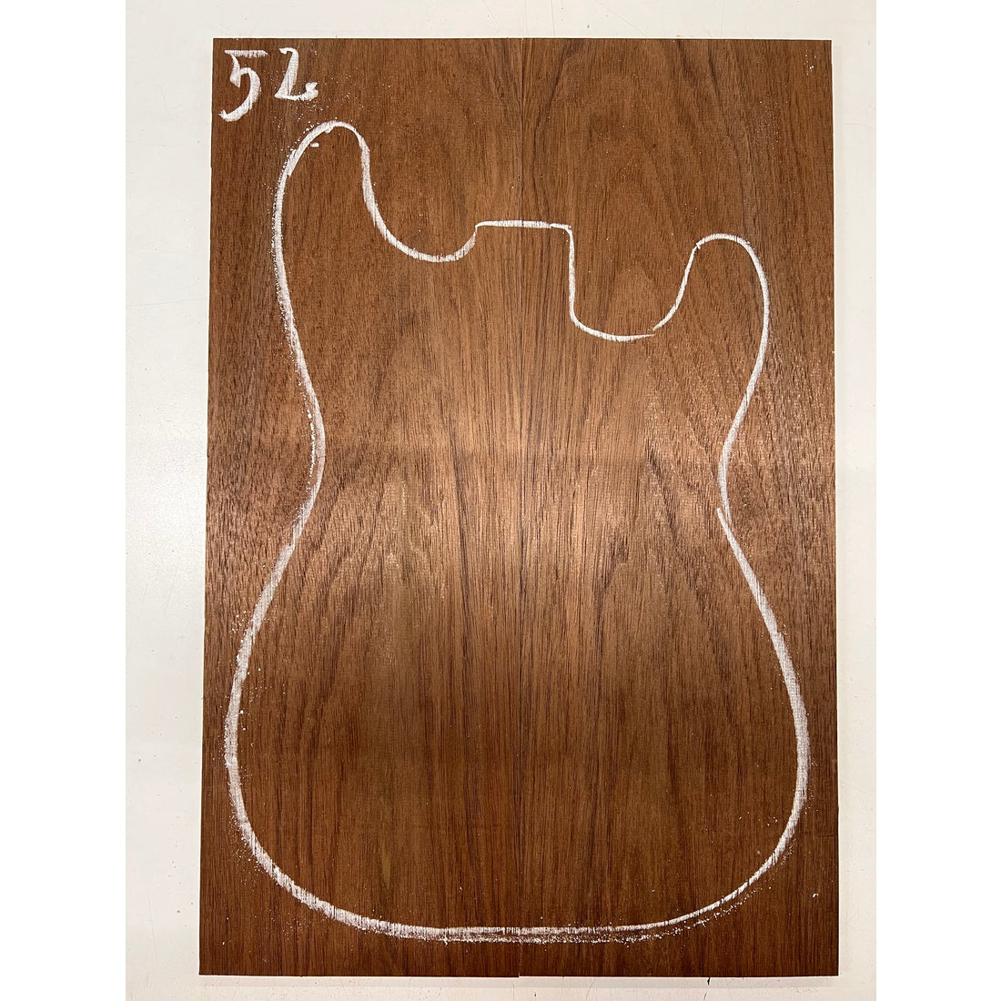 Peruvian Walnut Bookmatched Guitar Drop Top 21" x 7" x 1/4" #52 - Exotic Wood Zone - Buy online Across USA 