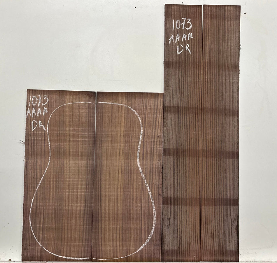 East Indian Rosewood Dreadnought AAAA Grade Guitar Back & Side Set #1073 - Exotic Wood Zone