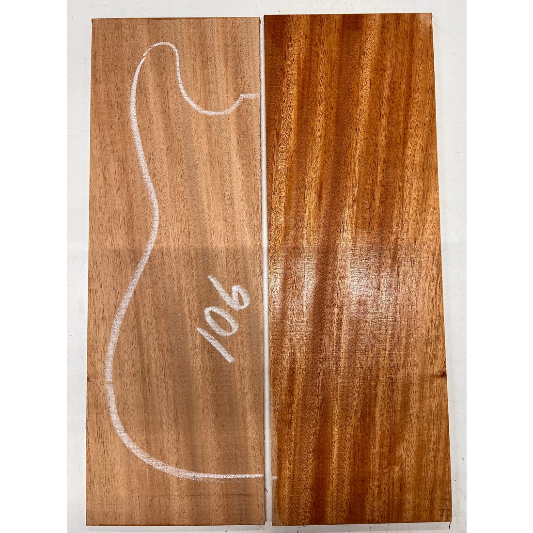 African Mahogany/Khaya Bookmatched Guitar Drop Top 21" x 7-1/4" x 1/4" #106 - Exotic Wood Zone - Buy online Across USA 