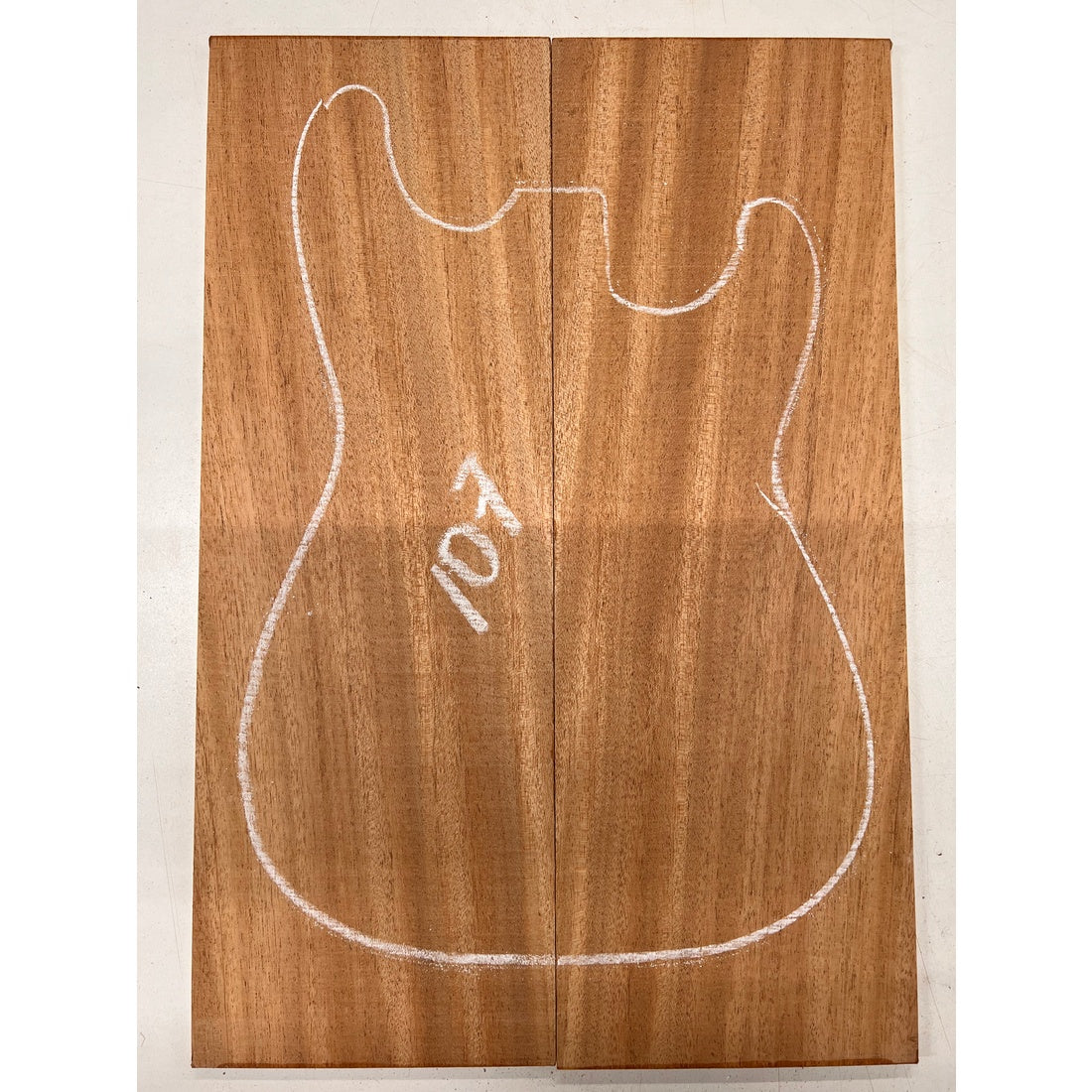 African Mahogany/Khaya Bookmatched Guitar Drop Top 21" x 7-1/4" x 1/4" #107 - Exotic Wood Zone - Buy online Across USA 