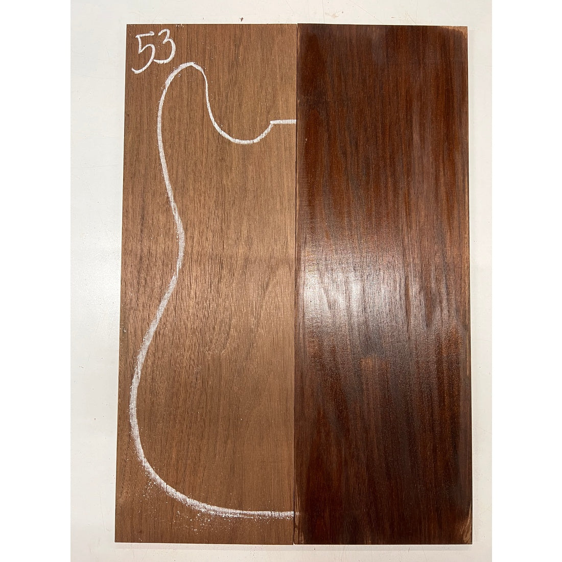 Peruvian Walnut Bookmatched Guitar Drop Top 21" x 7" x 1/4" #53 - Exotic Wood Zone - Buy online Across USA 