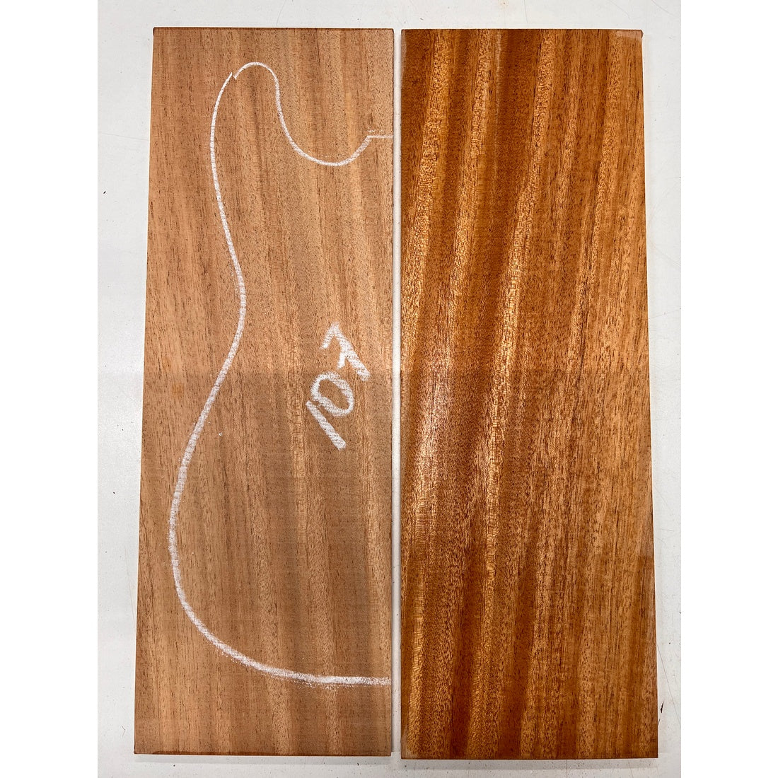 African Mahogany/Khaya Bookmatched Guitar Drop Top 21" x 7-1/4" x 1/4" #107 - Exotic Wood Zone - Buy online Across USA 