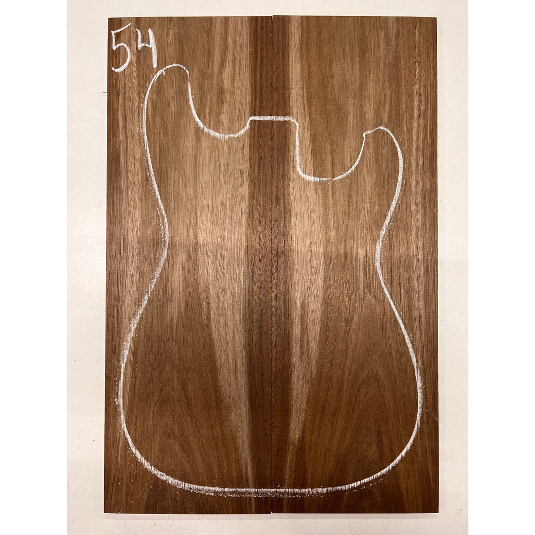 Peruvian Walnut Bookmatched Guitar Drop Top 21" x 7" x 1/4" #54 - Exotic Wood Zone - Buy online Across USA 