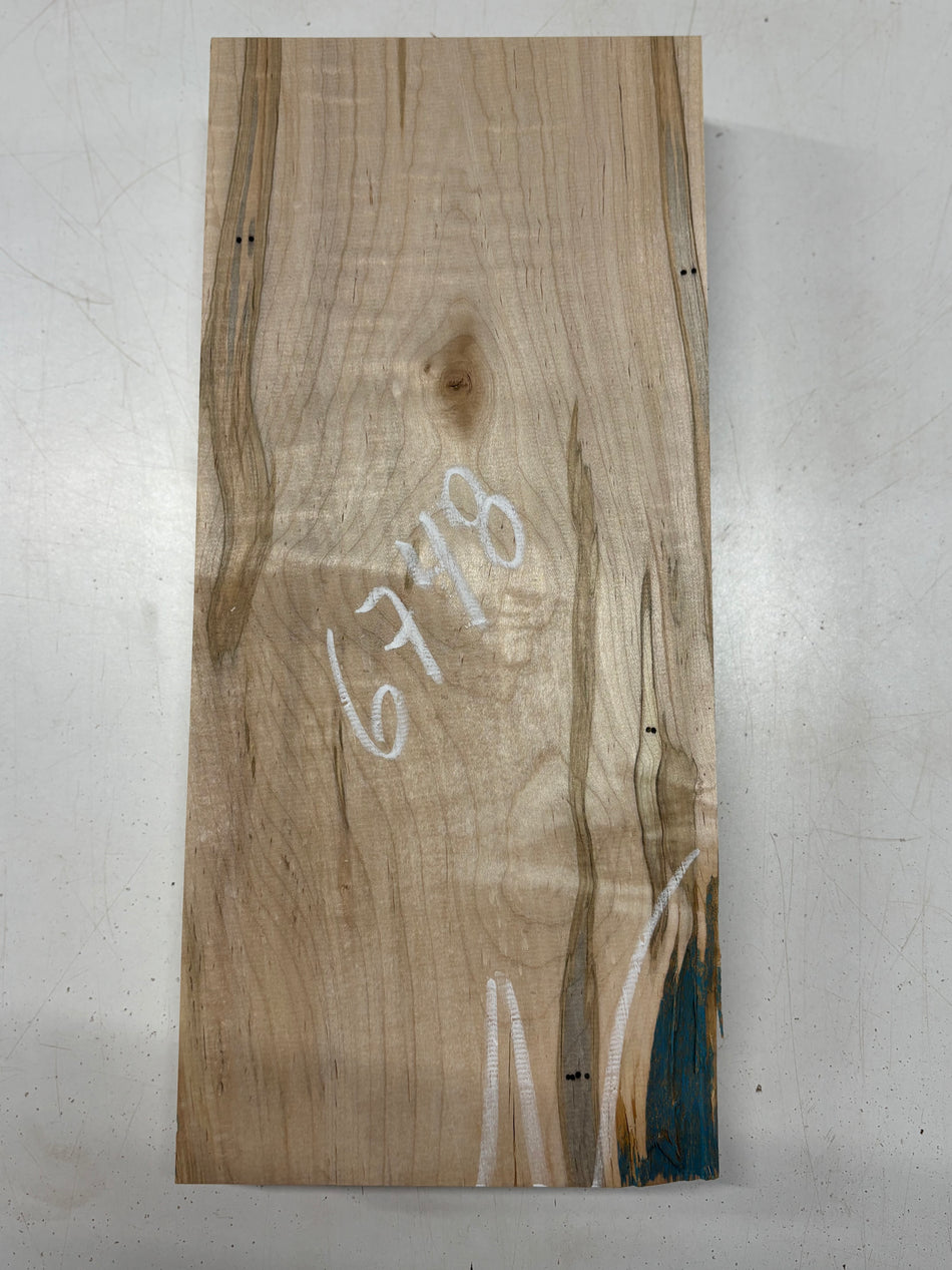 1 Piece, Ambrosia Maple Lumber Board Blank 18"x8"x2-3/8"#6748