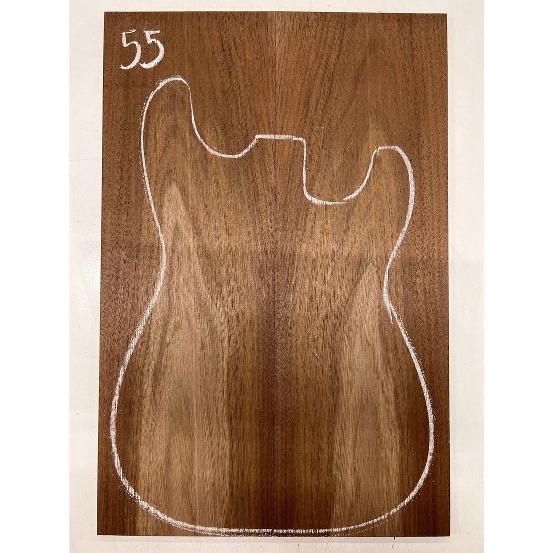 Peruvian Walnut Bookmatched Guitar Drop Top 21" x 7" x 1/4" #55 - Exotic Wood Zone - Buy online Across USA 