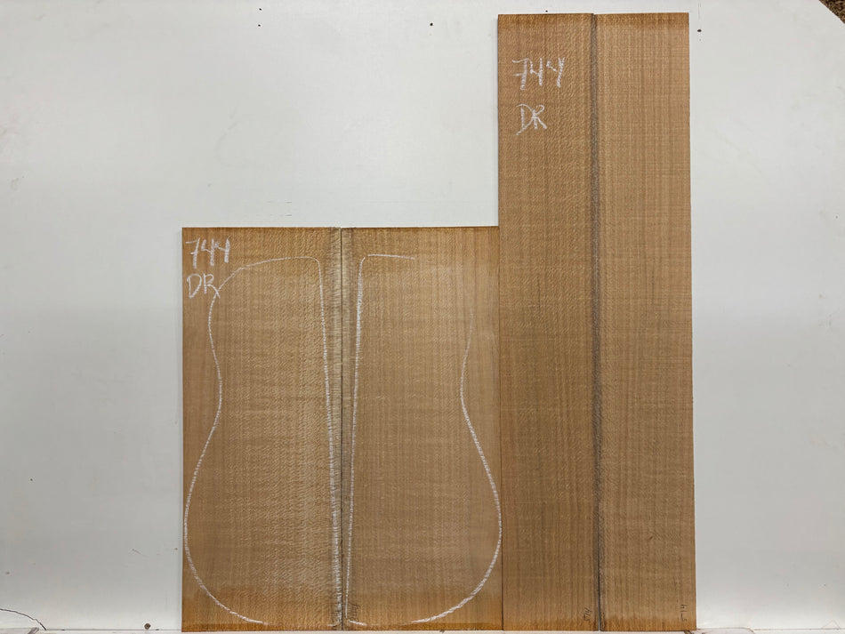 Lacewood Dreadnought Guitar Back & Side Set #744